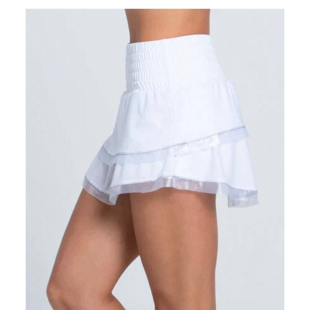 EUC Lucky in Love White Tennis Skirt Skort Medium 8-10